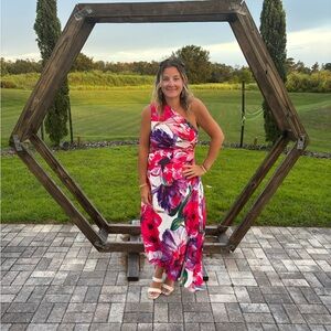 SHEIN Multicolor Floral Maxi Dress